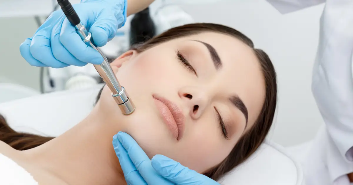 Diamond Microdermabrasion facial treatment at a spa clinic in Warren, NJ
